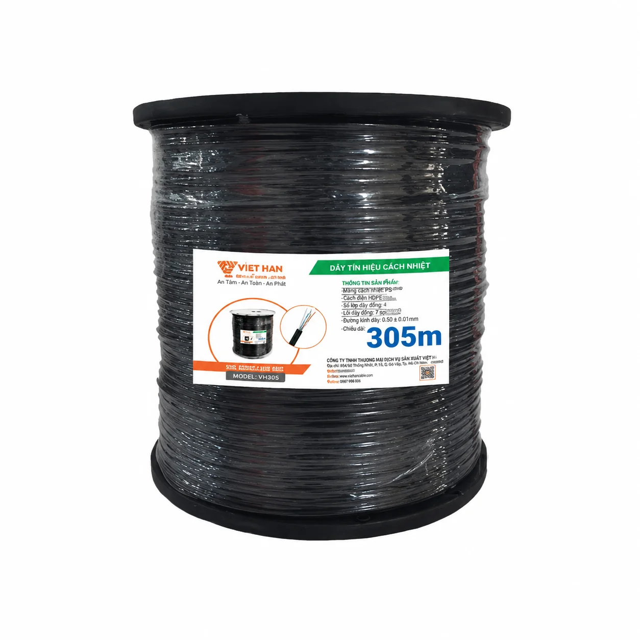 Cáp mạng 305m Việt Hàn CAT.5E UTP 25AWG 305m + cường lực chính hãng