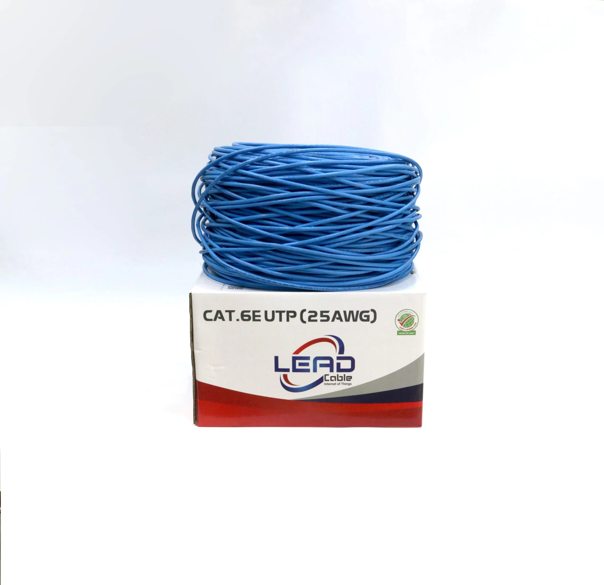 Dây cáp mạng Việt Hàn LEAD CAT6E UTP 25AWG chính hãng Hati Solutions