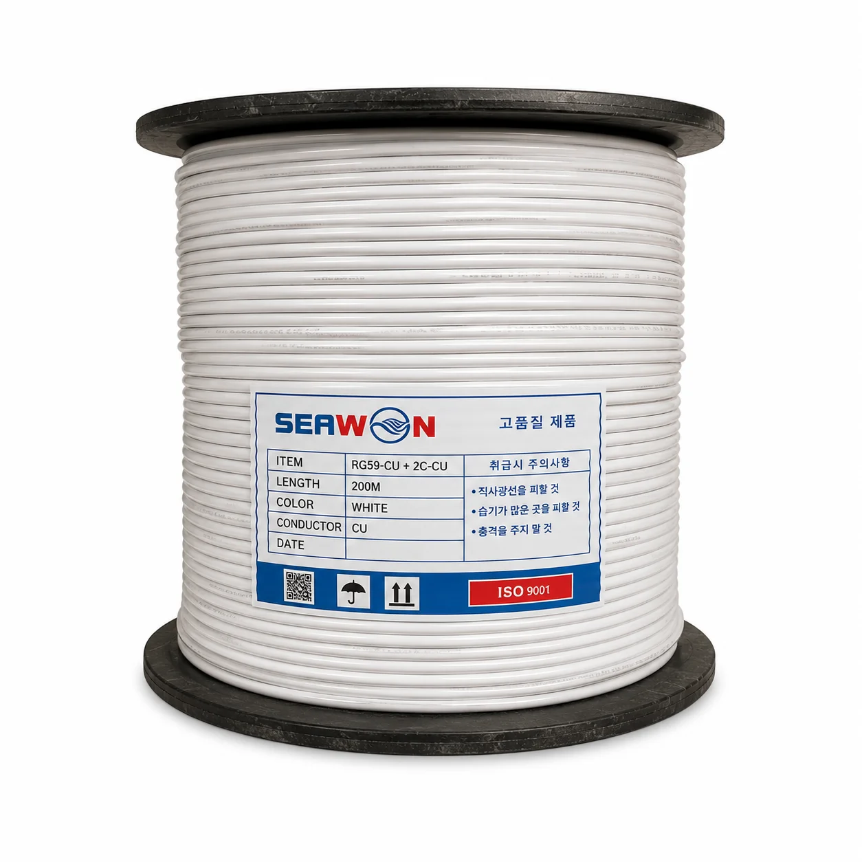 Dây đồng trục liền nguồn Seawon (Cuộn 200m) chính hãng Hati Solutions
