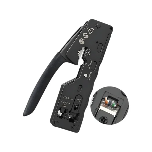 Kìm cắt dây cáp mạng rj45 rj11 rj12 (cat5-6-6) model HT-718 chính hãng