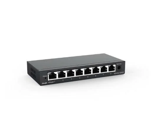 Switch 8 cổng 10/100/1000 BASE-T RUIJIE REEYE RG-ES108GD chính hãng